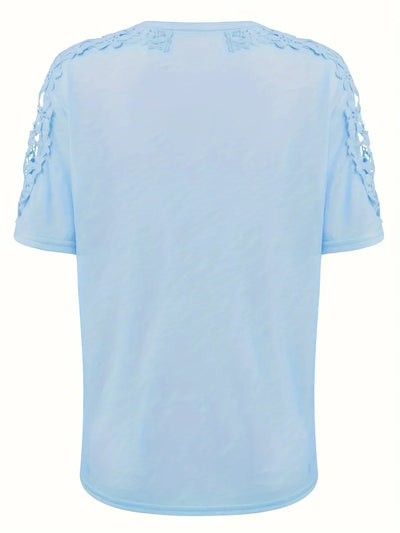 Ancuta – Elegantes Sommer Kurzarm T Hemd Mit Spitze