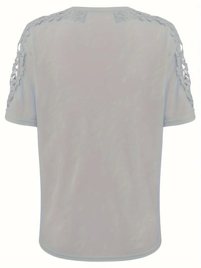 Ancuta – Elegantes Sommer Kurzarm T Hemd Mit Spitze