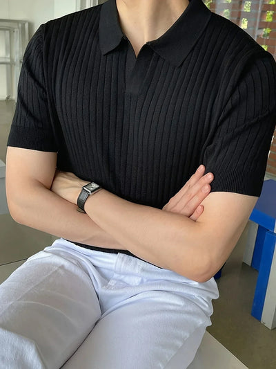 Avgustin – Lässiges Kurzarm Polo Hemd