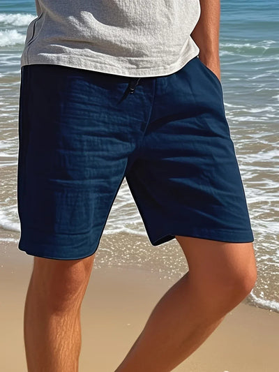 Callan – Lässige Leinen Shorts Mit Tasche