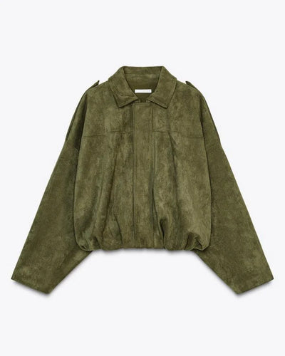 Alena - Bomber Jacke aus Wildleder