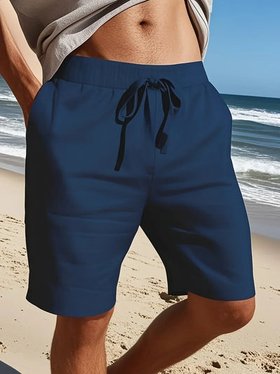 Callan – Lässige Leinen Shorts Mit Tasche