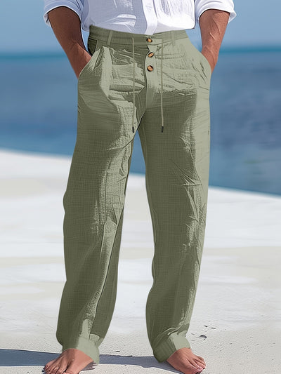 Aznar - Lässig Leinen Elastisch Hose