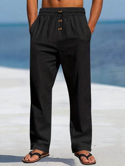 Aznar - Lässig Leinen Elastisch Hose