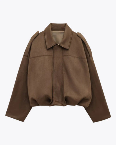 Alena - Bomber Jacke aus Wildleder