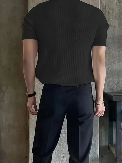 Avgustin – Lässiges Kurzarm Polo Hemd