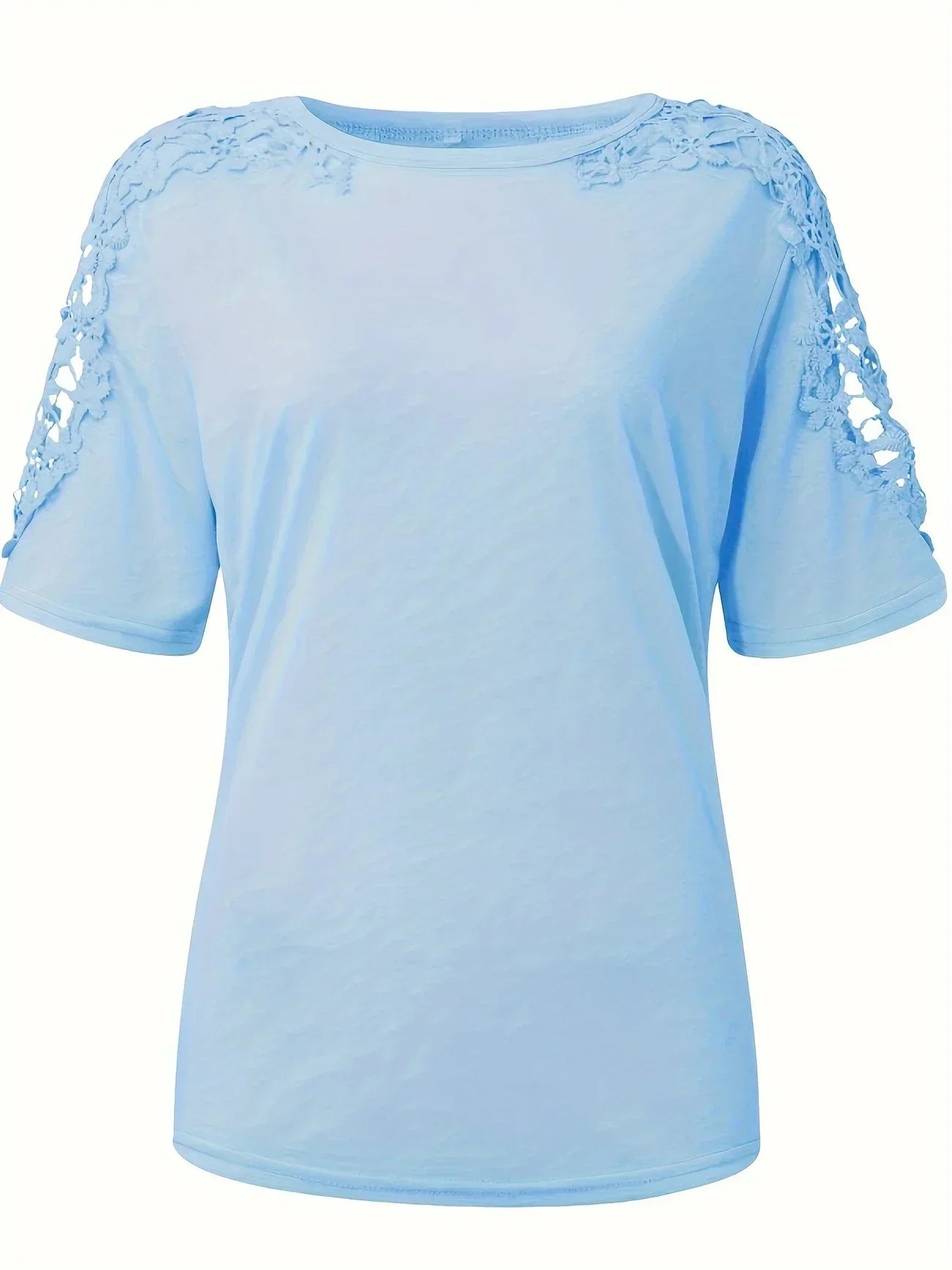 Ancuta – Elegantes Sommer Kurzarm T Hemd Mit Spitze