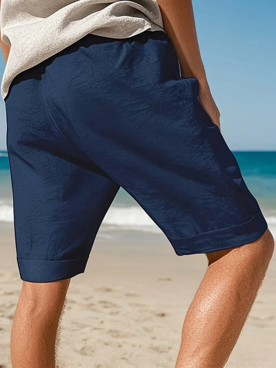 Callan – Lässige Leinen Shorts Mit Tasche