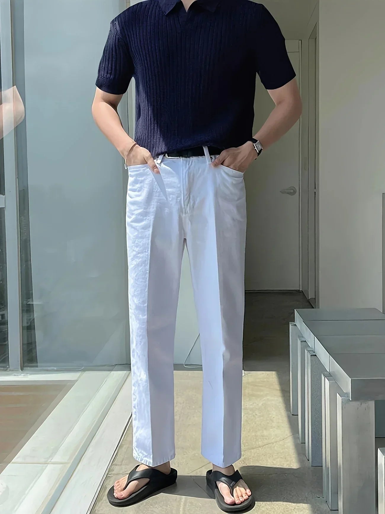 Avgustin – Lässiges Kurzarm Polo Hemd