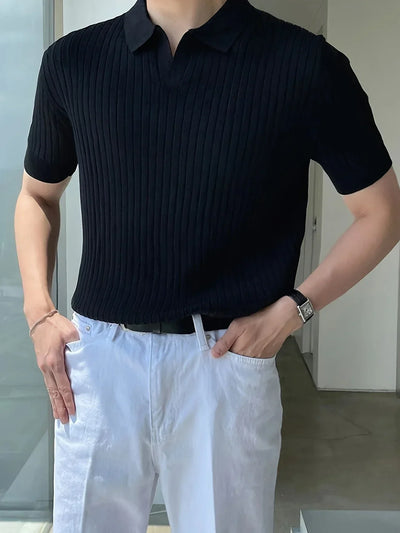 Avgustin – Lässiges Kurzarm Polo Hemd