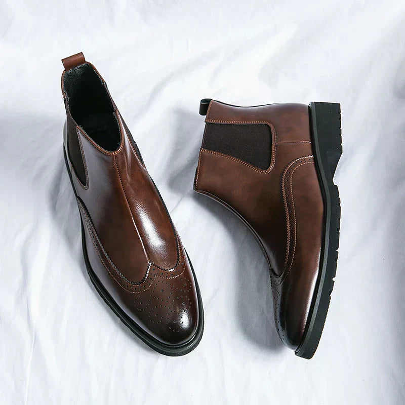 Dwight | Leder Chelsea-Stiefel