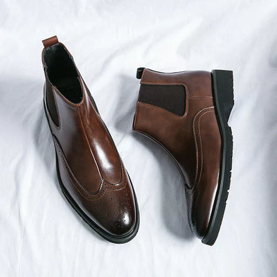 Dwight | Leder Chelsea-Stiefel