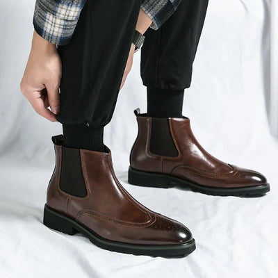 Dwight | Leder Chelsea-Stiefel