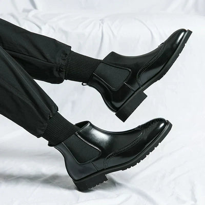 Dwight | Leder Chelsea-Stiefel