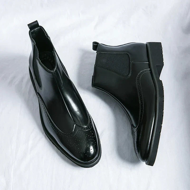 Dwight | Leder Chelsea-Stiefel