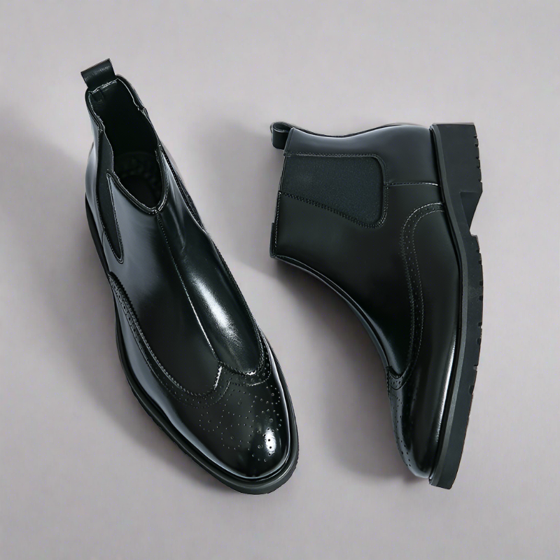 Dwight | Leder Chelsea-Stiefel