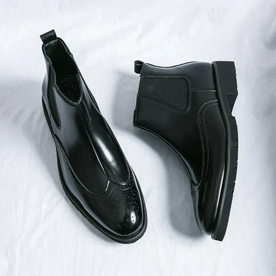 Dwight | Leder Chelsea-Stiefel